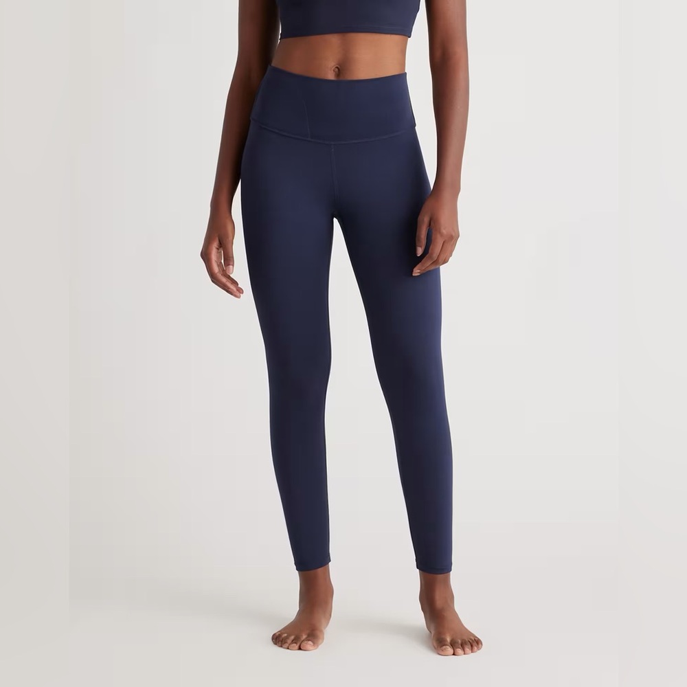 NWT Quince Women Ultra-Form High-Rise Legging Deep Navy Leggings XS 25” inseam
